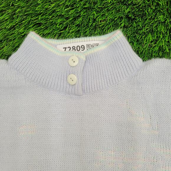 Cute MOD Sweater Womens Medium 19x25 Purple - Picture 3 of 12